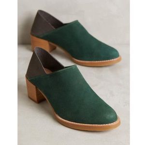 Anthropologie All Blacks Colorblock Fold Back Heel